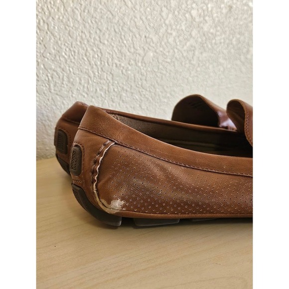 Aldo Driving Moccasins Men Size 13 Brown Slip On Loafers Oxford Casual - Picture 7 of 10